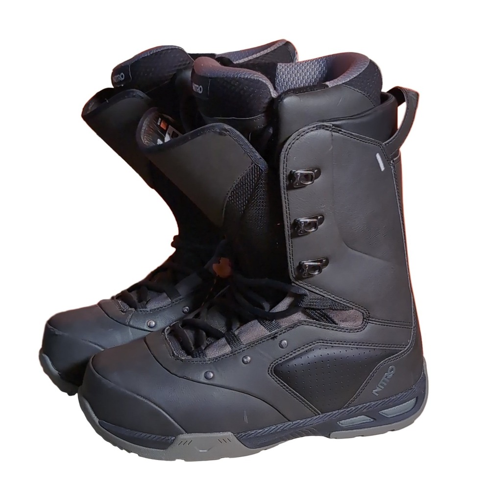 Nitro Venture TLS Men's Snowboard Boots Black Size 10.5 Quick-Lace 2017